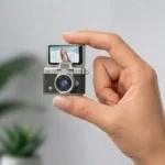 Mini caméra à écran rabattable - Vidéo résolution  1080P -  Capteur d'image CCD -  Écran HD IPS de 1,47" - LK-027 - Noir