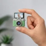 Mini caméra à écran rabattable - Vidéo résolution  1080P -  Capteur d'image CCD -  Écran HD IPS de 1,47" - LK-027 - Vert