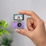 Mini caméra à écran rabattable - Vidéo résolution  1080P -  Capteur d'image CCD -  Écran HD IPS de 1,47" - LK-027 - Violet
