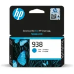 Cartouche d’encre originale HP 938 Cyan 4S6X5PE - Couleur Cyan - Rendement indicatif 800 pages - Produit HP d’origine - (FW)
