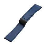 Bracelet de remplacement pour la montre Xiaomi Smart Mi Band 10 – Compatible avec Xiaomi Mi Band 10, 9 et 8 – Cuir - Bleu