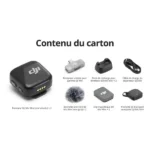 Micro cravate DJI Mic Mini 2 – 1TX Récepteur mobile Type-C et 2RX Transmetteurs – Portée 400M – 48h d’autonomie – ANC à deux niveaux – DM3050 – Image 4