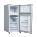 Réfrigérateur double portes Nasco – 58L – Économique – Un espace au congélateur – R600A – NASF2-100FL-DS