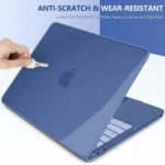 Coque de protection pour MacBook Neo 13 - Année 2026 - Transparent - Bleu - A3404 – Image 3