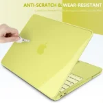 Coque de protection pour MacBook Neo 13 - Année 2026 - Transparent - Jaune - A3404 – Image 3