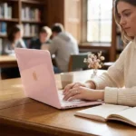 Coque de protection pour MacBook Neo 13 - Année 2026 - Transparent - Rose - A3404 – Image 2
