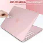 Coque de protection pour MacBook Neo 13 - Année 2026 - Transparent - Rose - A3404 – Image 3