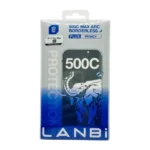Antichoc de téléphone pour iPhone 17 Pro Max – LANBi 500C Max Arc Borderless Plus Privacy – Verre trempé HD fumé à bords incurvés noirs – Image 2
