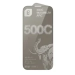 Antichoc de téléphone pour iPhone 17 Pro Max – LANBi 500C Max Arc Borderless Plus Privacy – Verre trempé HD fumé à bords incurvés noirs