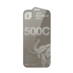Antichoc de téléphone pour iPhone 16 Pro et 17 – LANBi 500C Max Arc Borderless Plus Privacy – Verre trempé HD fumé à bords incurvés noirs