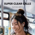 Écouteur Soundcore R50i NC avec Réduction de Bruit Active – 45h d’autonomie – BT 5.4 – IP54 -Appels clairs par IA avec 4 micros - Blanc - A3959H21 – Image 3