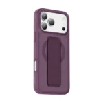 Coque pour iPhone 18 Pro Green Lion – Compatible MagSafe – Poignée 360 en cuir bordeaux intégrée - GNGRP18PBD