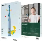 Brosse à dents électrique pour enfants Green Lion - Pour enfants âgés de deux à dix ans - 60Jrs d'autonomie - IPX7 - Bleu - GNKDSELTBRBL – Image 4