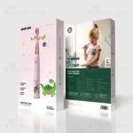 Brosse à dents électrique pour enfants Green Lion - Pour enfants âgés de deux à dix ans - 60Jrs d'autonomie - IPX7 - Rose - GNKDSELTBRBL – Image 4