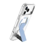 Coque pour iPhone 18 Pro Green Lion - Compatible MagSafe - Poignée pliable en cuir bleu intégrée - GNMGLG18PBL – Image 2