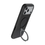 Coque pour iPhone 18 Pro Green Lion - Compatible MagSafe - Support à rotation 360° intégré - Silicone - Noir - GNSCSMG18PBK – Image 2