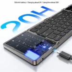 Clavier Pliable 3 Volets avec Pavé Tactile & Numérique - Bluetooth - 78 Touches - USB-C et 20h d’Autonomie - YESIDO KB49 – Image 5