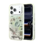 Coque pour iPhone 18 Pro Max Karl Lagerfeld avec paillettes liquides plage et sable - En plastique ABS - Beige- KLHCP18X6LCSPCB – Image 3