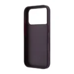 Coque pour iPhone 18 Pro Max Karl Lagerfeld avec grand logo signature en résine - Compatible MagSafe - Cuir PU lisse - Bordeaux - KLOHCP18X6PFCKSRR – Image 2