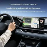 Adaptateur CarPlay & Android Auto Sans Fil 2-en-1 - Bluetooth 5.0 - Wi-Fi Tri-Bande & USB-C - YESIDO KM32 – Image 6