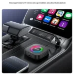 Adaptateur CarPlay & Android Auto Sans Fil 2en1 – 2GB/16GB - Lecture Video 1080P - Wi-Fi Dual Band & Bluetooth 5.0 - YESIDO KM33 Car Smart Box – Image 2