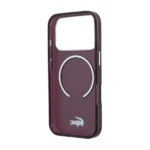 Coque pour iPhone 18 Pro Max Lacoste – Compatible MagSafe - Finition givrée mate IML - Résistant aux rayures - Bordeaux - LCHMP18X6UFRTDR – Image 2