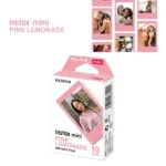 Cartouche de 10 Films Instantanés Pour les appareils Fujifilm Instax Mini – Instant Film Pink Lemonade – 10 Photos avec Bordure Rose Pastel