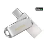 Clé USB 128GB SanDisk Ultra Dual Drive Luxe - USB-C & USB-A 3.2 Gen 1 jusqu’à 400 Mo/s – Métal Argent - SDDDC4-128G-G46