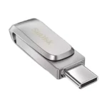 Clé USB 128GB SanDisk Ultra Dual Drive Luxe - USB-C & USB-A 3.2 Gen 1 jusqu’à 400 Mo/s – Métal Argent - SDDDC4-128G-G46 – Image 3