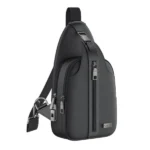 Sac Crossbody avec Verrou à Empreinte Digitale - Port USB-A - Grande Capacité & Tissu Oxford – Noir - Yesido WB64