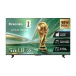TV Hisense 55" - Connectée - Année 2026 - ULED HI-QLED MINI-LED - 4K UHD - VIDAA - Commande vocale - Apple mobile - Apple store - 55E8S