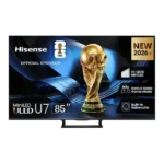 TV Hisense 85" - Connectée - Année 2026 - 215cm - ULED Mini‑LED - QLED 4K UHD - VIDAA Smart OS - BT - Wifi - Ethernet RJ-45 - USB - HDMI - 85U7S