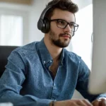Casque Soundcore Anker Life Q20 avec ANC - 70h d'autonomie - BT - Basses profondes - Réduction de bruit active hybride - A3025015 – Image 2