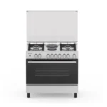 Gazinière 4 feux + deux plaques électriques Hisense - 90cm - Four électrique - Allumage électrique automatique par bouton poussoir - HF942GEES