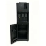 Distributeur d'eau plus armoire de rangement combiné Nasco - 3 robinets - Refroidissement par compresseur - Économique - Noir - KNAS-WD302BL-3V