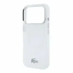 Coque pour iPhone 18 Pro Max Lacoste Premium avec motif emblématique Petit Piqué - Compatible MagSafe - Clair - LCHMP18X6UFRTH
