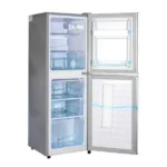 Réfrigérateur combiné double portes Nasco - 116L Net - 3 tiroirs au congélateur - Économique - R600A - 220-240V - NASD2-183FL-GD