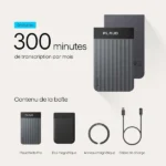 Enregistreur vocal IA dictaphone avec transcription Plaud Note Pro – 64Go - 50h d’autonomie – BT - Résumé IA Saisie multimodale - Conçu pour conférences, réunions, appels – Image 3